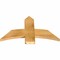 Ekena Millwork Bellingham Rough Sawn Timber Gable Bracket, Western Red Cedar, 36"W x 21"H x 2"D x 6"F, 14/12 Pitch GBW036X21X0206BEL00RWR - alternate 5